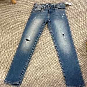 Gap super skinny girls distressed jean